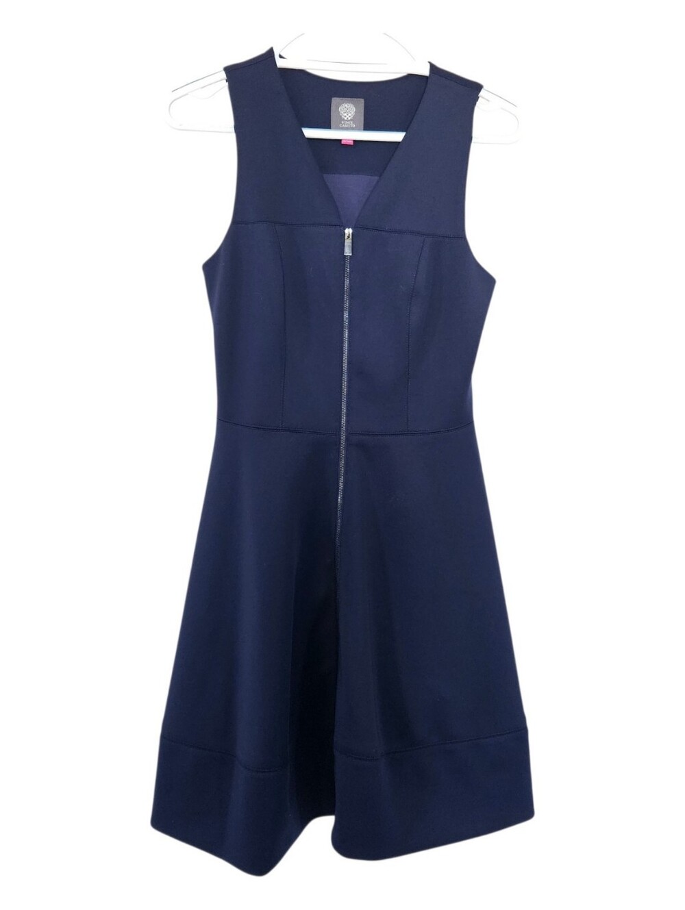 Vince Camuto Navy Sleeveless Dress (6)